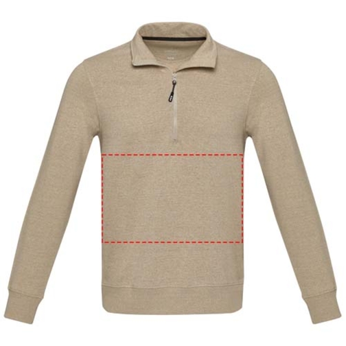 Sweater unisexe Aware™ recyclé à fermeture quart de zip, Image 14