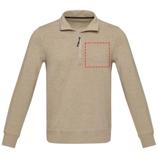 Sweater unisexe Aware™ recyclé à fermeture quart de zip, Image 8