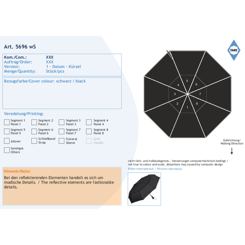 Parapluie de poche oversize AOC Magic Windfighter® Carbon 2.0, Image 10