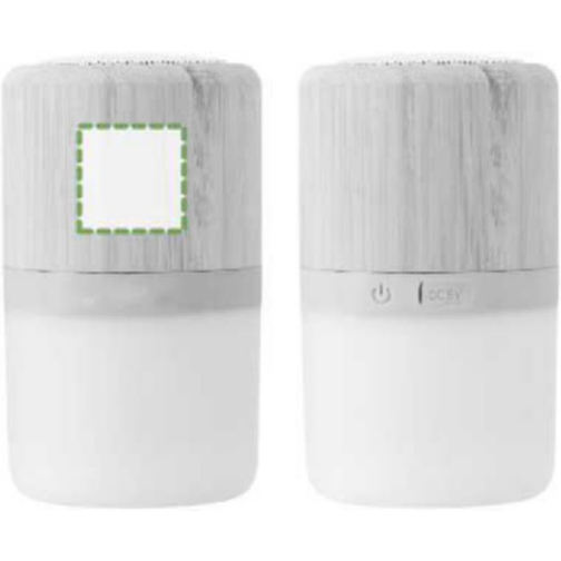 Enceinte sans fil lumineuse en ABS et bambou Salvador, Image 5