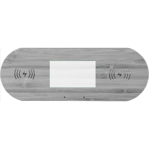 Caricatore wireless doppia posizione in bamboo Tatum, Immagine 6