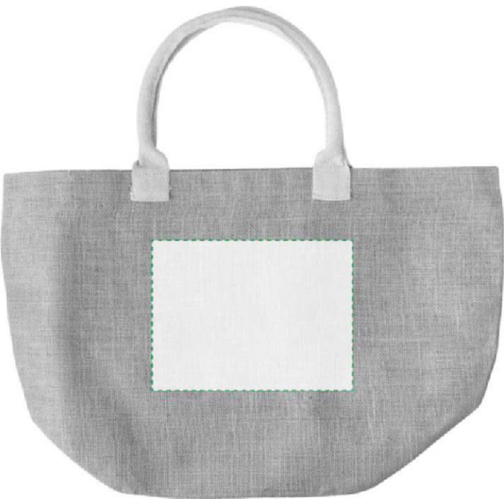 Sac shopping bag en toile de jute Zac, Image 3