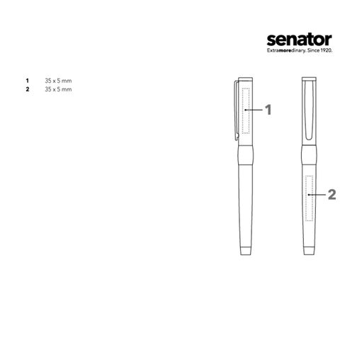 senator® Image Black Line FH fyllepenn med svart linje, Bilde 6