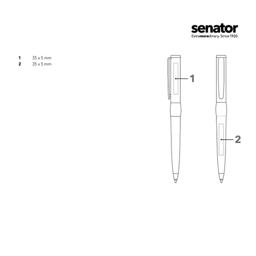 senator® Image Chrome twist kulepenner, Bilde 5
