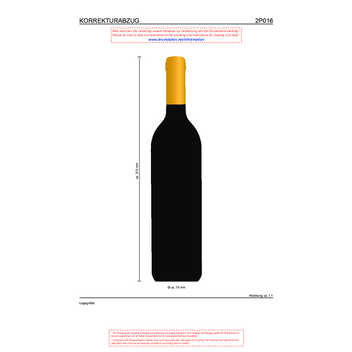 Französischer Cabernet Sauvignon Trocken , Glas, 7,00cm x 31,00cm x 7,00cm (Länge x Höhe x Breite), Bild 4