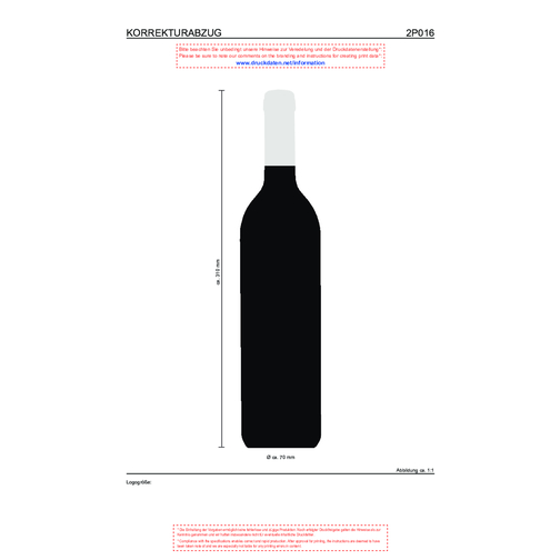 Französischer Cabernet Sauvignon Trocken , Glas, 7,00cm x 31,00cm x 7,00cm (Länge x Höhe x Breite), Bild 4