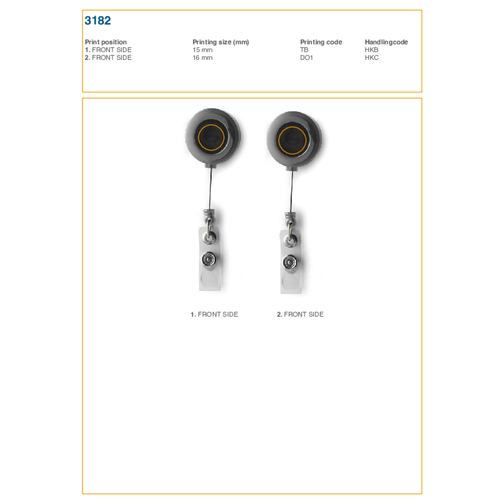 Porte-badge en plastique Eric, Image 2