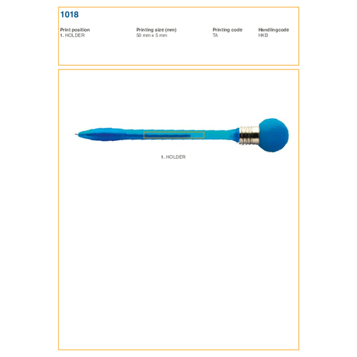 Stylo bille lumineux en plastique Emma, Image 5