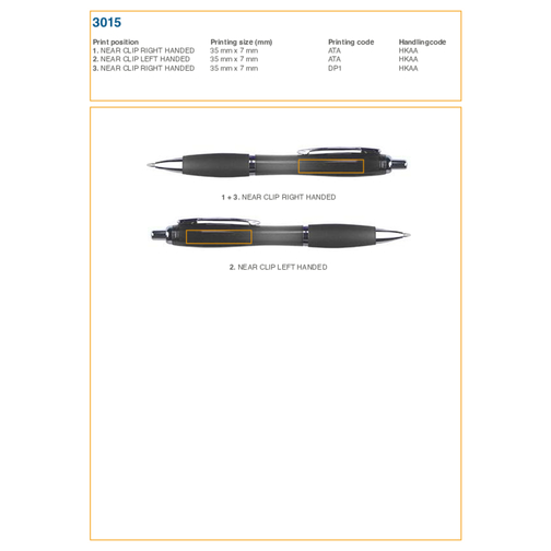 Penna a sfera in ABS Newport, Immagine 6