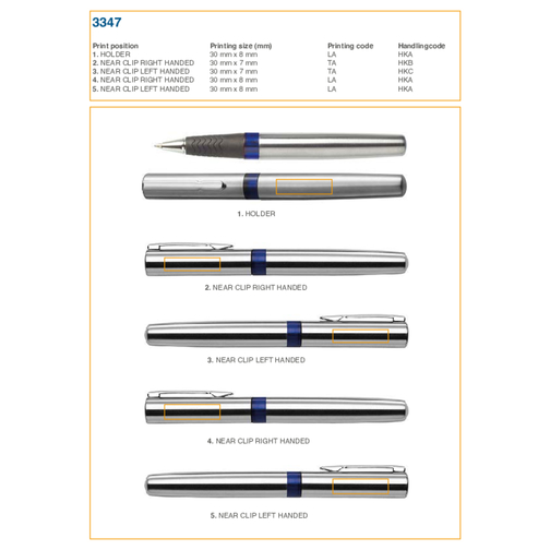 Penna a sfera in metallo, refill nero, Immagine 5