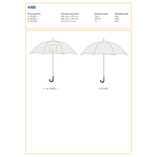 Parapluie golf automatique Alfie, Image 3