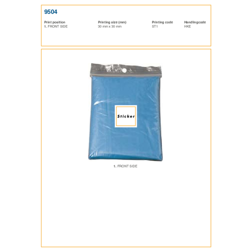 Regnponcho i PVC, Bild 2