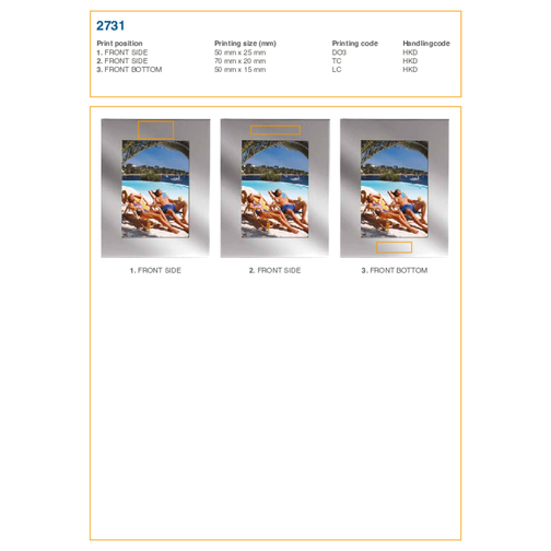 Cadre photo en aluminium Samir, Image 3