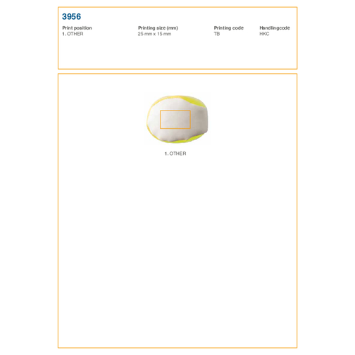 Balle anti-stress en PVC Heidi, Image 2
