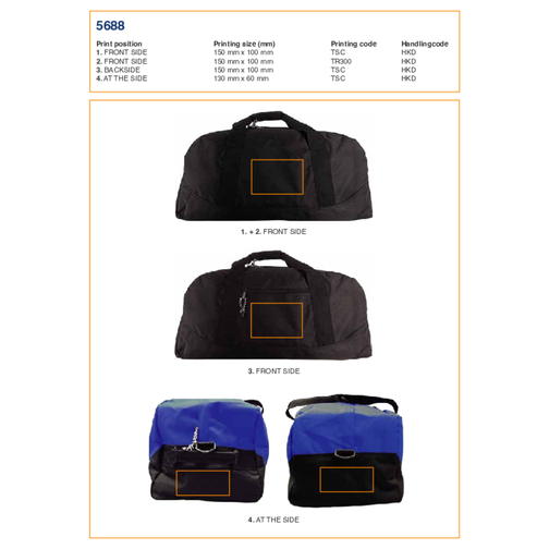 Sac de sport en polyester Amir, Image 2