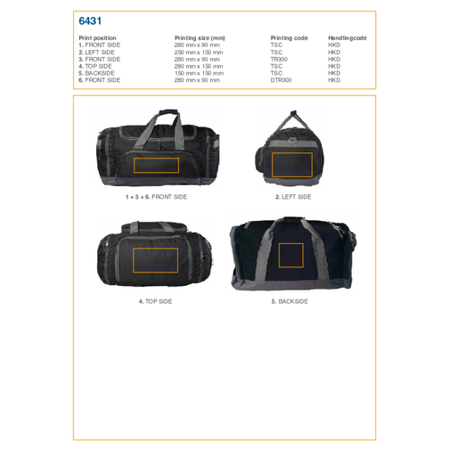 Sac de sport en polyester Lorenzo, Image 3