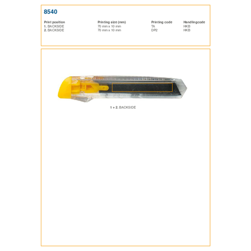 Cutter en plastique translucide Khia, Image 3