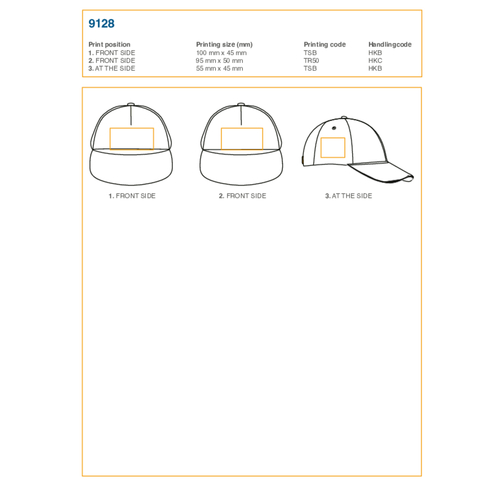 Casquette en coton 5 panneaux Lisa, Image 3