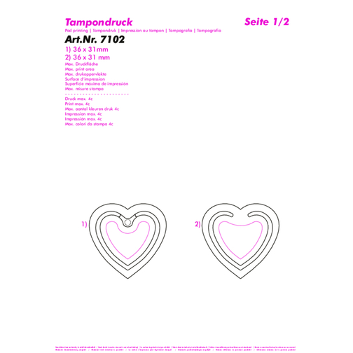 Pince à fiches 'coeur', Image 3