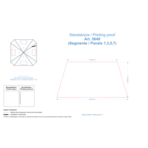 Parasol kieszonkowy FARE®-AOC Square, Obraz 2