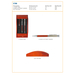 Parure stylo bille, plume et coupe-papier Paulette-Croquis verticaux1