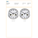 Horloge murale en aluminium Kenya-Croquis verticaux2