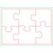 Puzzle DIN A6 in Faltschachtel-Standskizze1