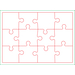 Puzzle DIN A6 in Faltschachtel-Standskizze2