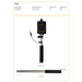 Asta telescopica per selfie, in ABS Amy-Schizzi dello stand1