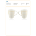 Mug bicolore en porcelaine de 350 ml Paula-Croquis verticaux1
