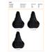 Couvre-selle en polyester Xander-Croquis verticaux1