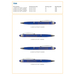 Stylo bille en aluminium Pascaline-Croquis verticaux2