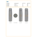 Bouteille isotherme de 1 000 ml en acier inoxydable Quentin-Croquis verticaux1