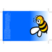 Klappkärtchen Biene-Standskizze1