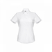 THC LONDON WOMEN WH. Kurzärmeliges Oxford-Hemd für Damen. Weiße Farbe-Standskizze2