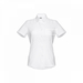 THC LONDON WOMEN WH. Kurzärmeliges Oxford-Hemd für Damen. Weiße Farbe-Standskizze3