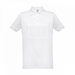 THC BERLIN WH. Kurzärmeliges Herren-Poloshirt. Farbe Weiß-Standskizze2