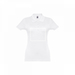THC EVE WH. Kurzarm-Poloshirt mit Gürtel für Damen aus kardierter Baumwolle-Standskizze3