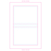 Sticky note London White Bestseller, glans, med farveskæring sort-Standskitse1