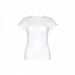 THC SOFIA WH. Tailliertes Damen-T-Shirt aus Baumwolle. Farbe Weiss-Standskizze1