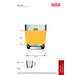 Basic Tasse en verre satinée-Croquis verticaux1