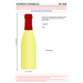 Secco ZERO - Schäumendes Getränk aus alkoholfreiem Wein - Flasche klar-Standskizze1