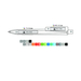 Stylo à bille RIDGE GRAU RECYCLED-Croquis verticaux1