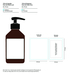 Gel désinfectant pour les mains (DIN EN 1500), 250 ml, Body Label (R-PET)-Croquis verticaux1