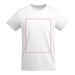 Breda kortärmad T-shirt för herr-ståndskiss18