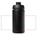 Baseline 500 ml recycelte Sportflasche mit Klappdeckel-Standskizze1