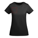 Breda kortärmad T-shirt för dam-ståndskiss5