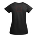 Breda kortärmad T-shirt för dam-ståndskiss8