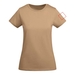 Breda kortärmad T-shirt för dam-ståndskiss2