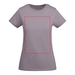 Breda kortärmad T-shirt för dam-ståndskiss6